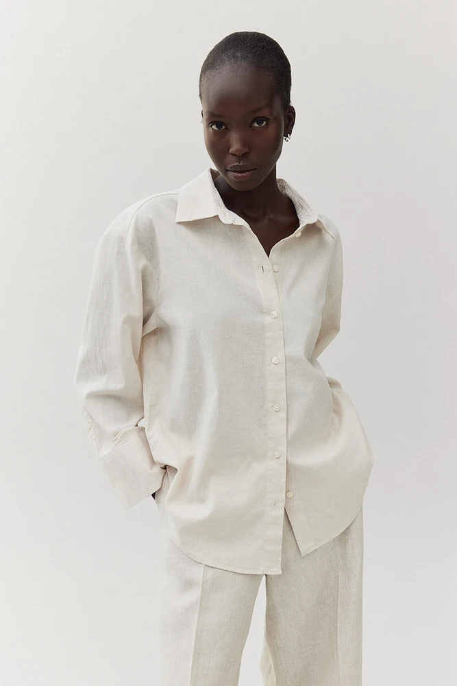 Linen-blend Shirt