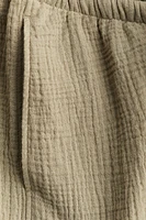 Short MAMA en mousseline avec cordon de serrage