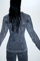 Studded Denim Shacket