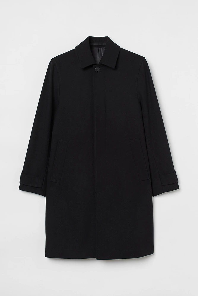 Wool-blend Car Coat