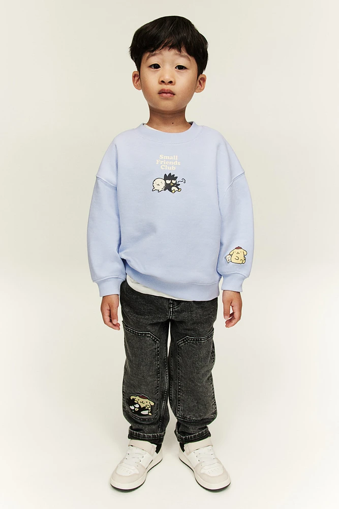 Sweatshirt with Printed Motif