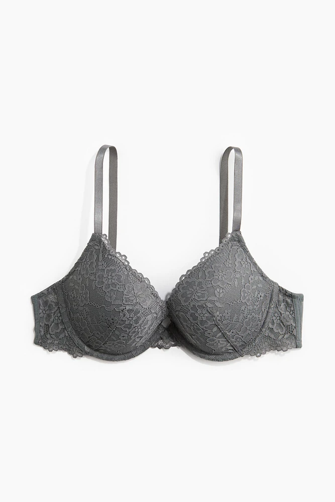 Soutien-gorge pigeonnant en dentelle