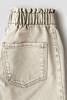 Short Coupe Flottante en denim