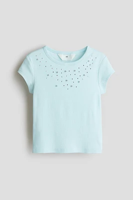 Embellished Cotton Top