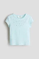 Embellished Cotton Top