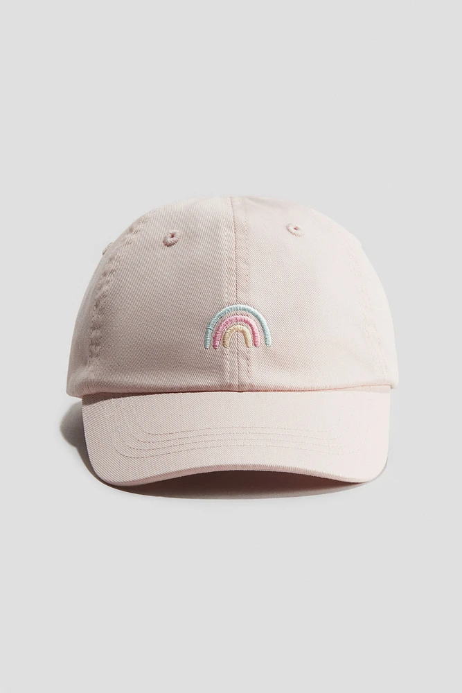 Cap with Embroidered Detail