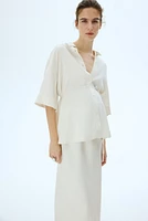 MAMA Chemise Before & After avec ceinture à nouer