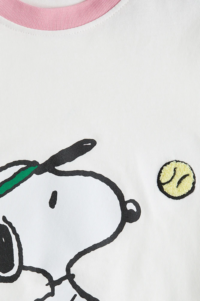 T-shirt en coton avec motif imprimé