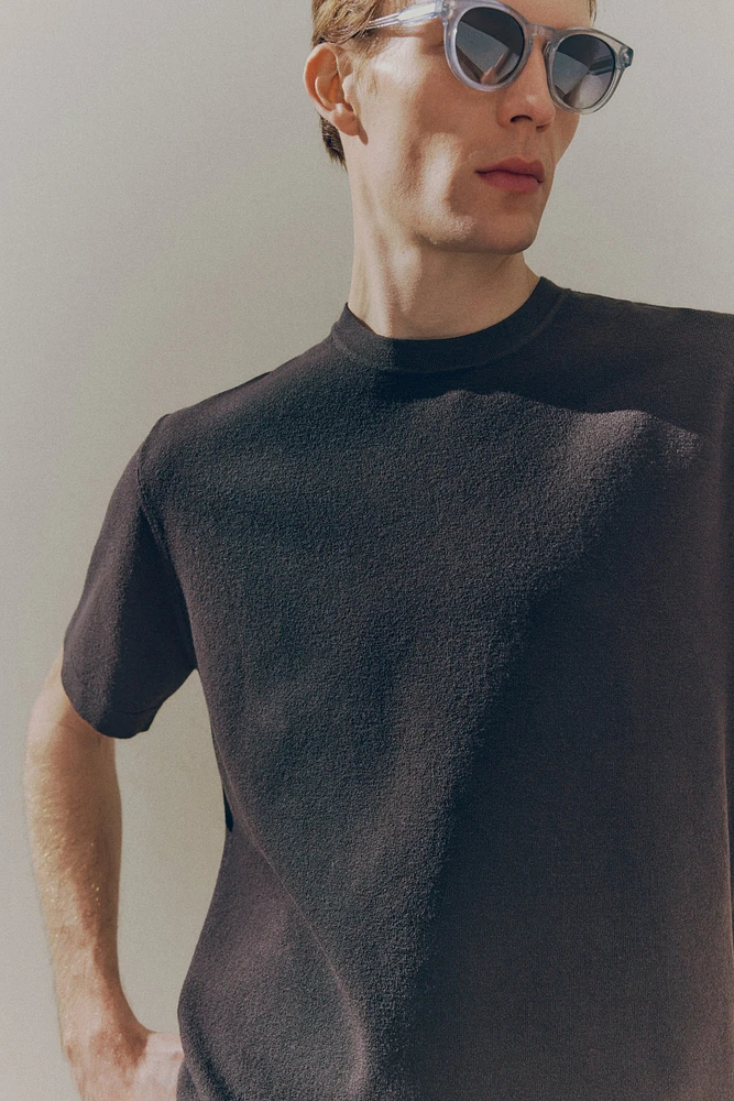 T-shirt coupe classique en tricot