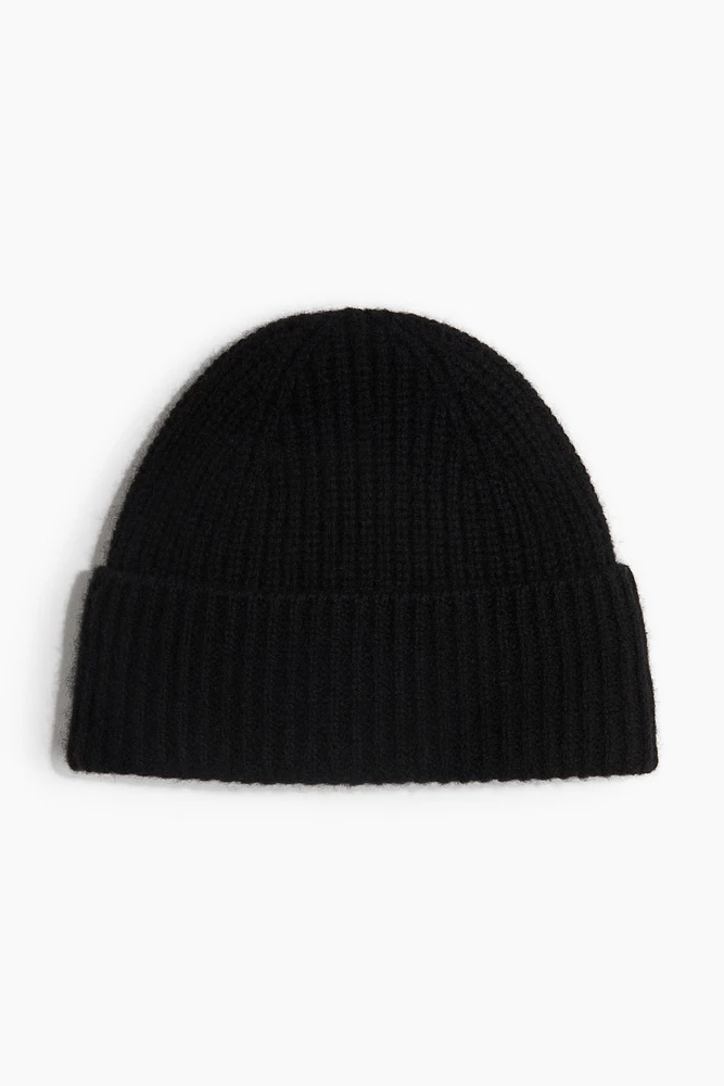 Rib-Knit Cashmere Hat