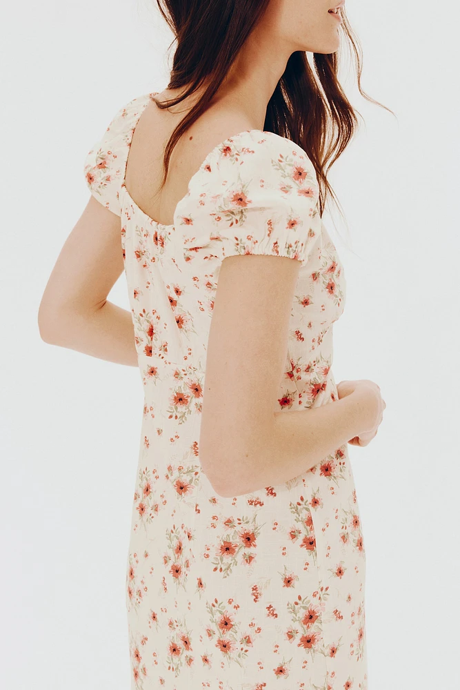 Robe maxi avec détail à nouer