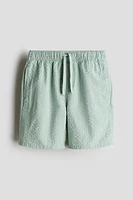 Cotton seersucker shorts