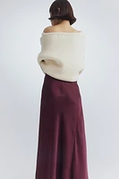 MAMA Satin Slip Skirt