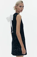 Sequined Tie-back Dress