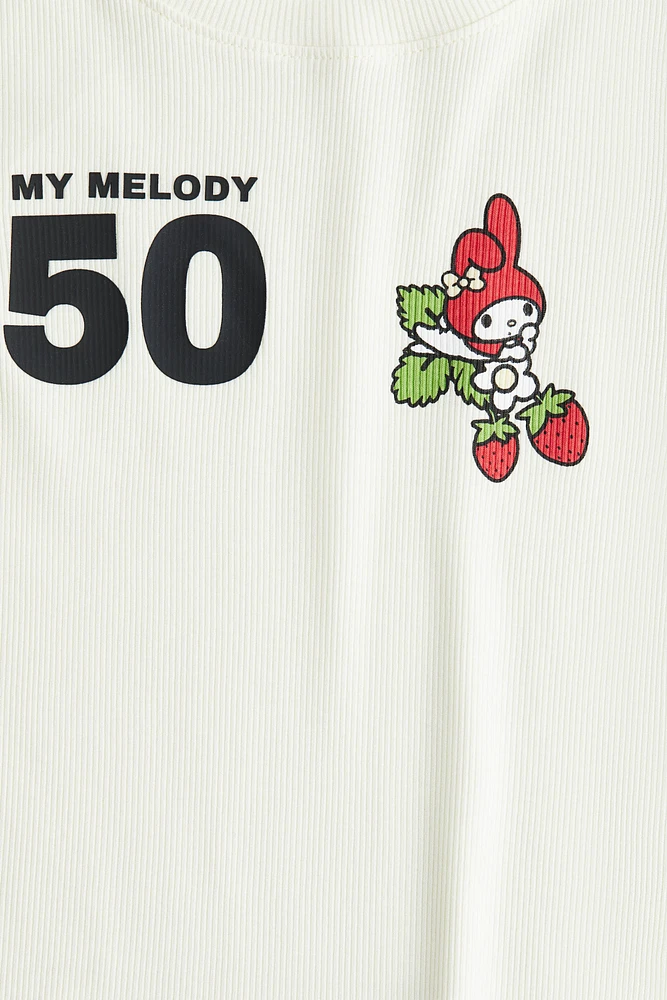 Printed Jersey Top