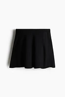 Flared Fine-Knit Skirt