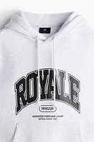 Loose Fit Printed Hoodie