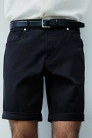 Slim Fit Cotton Twill Shorts