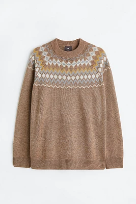 Relaxed Fit Jacquard-knit Sweater