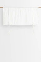 Linen-blend Roll-up Curtain