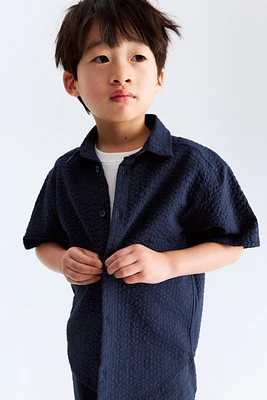 Chemise en crépon de coton