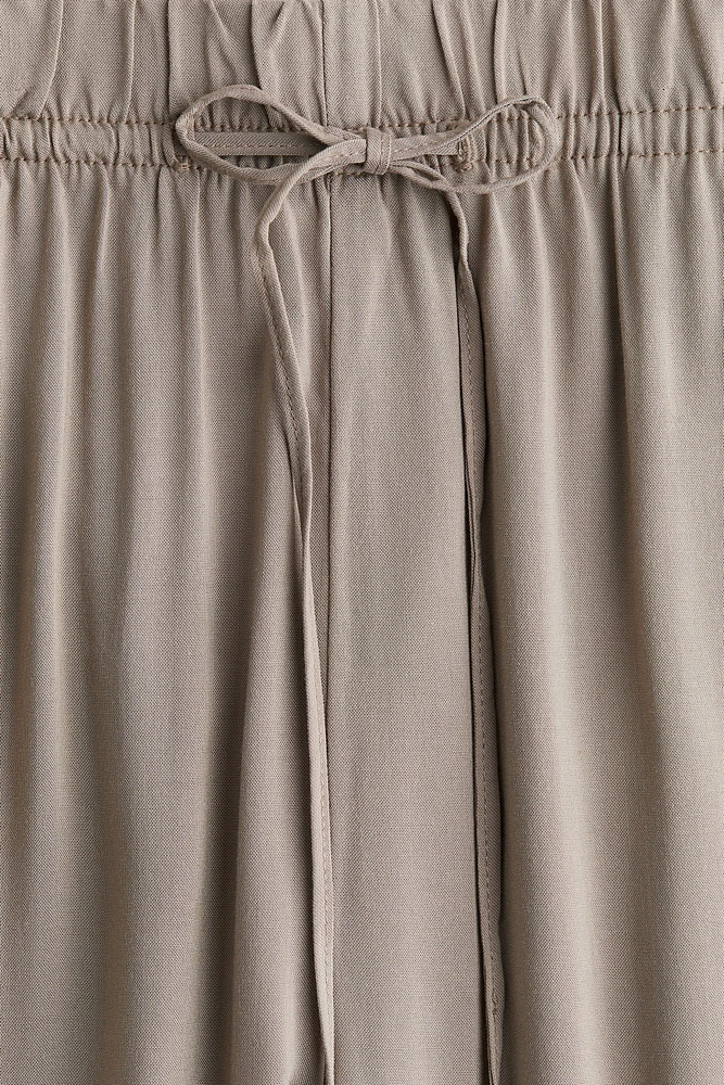 Pantalon large avec taille élastique