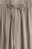 Wide-cut Pull-on Pants