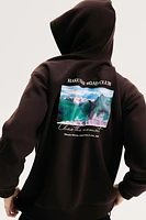 Loose Fit Printed Hoodie