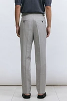 Regular-Fit Wool-Blend Pants