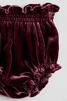 Silk-Blend Velvet Bloomers