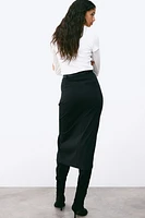 Twill Pencil Skirt