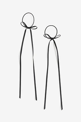 Lot de 2 élastiques à cheveux avec nœud
