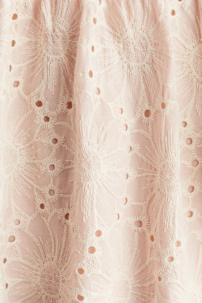 Blouse with Eyelet Embroidery