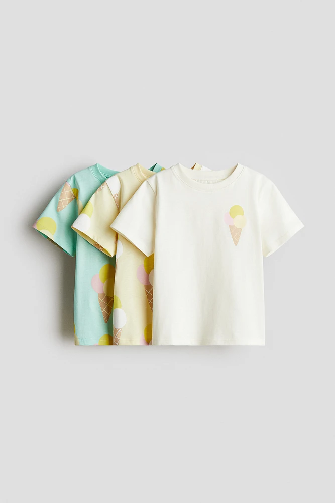 Lot de 3 hauts en jersey imprimé