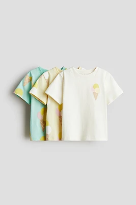 Lot de 3 hauts en jersey imprimé