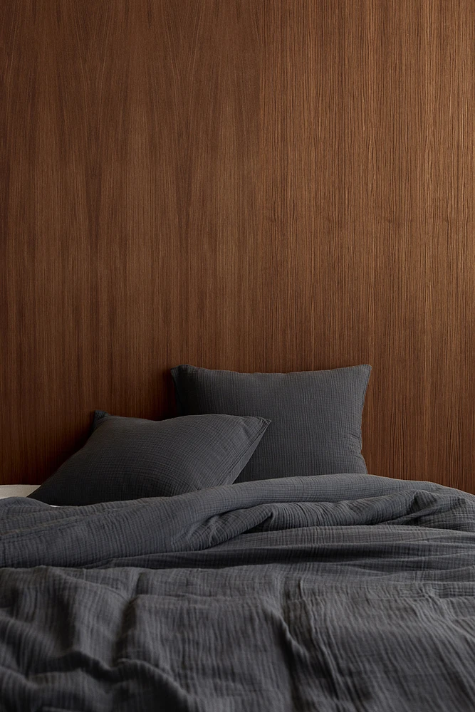 Parure de couette lit double en mousseline