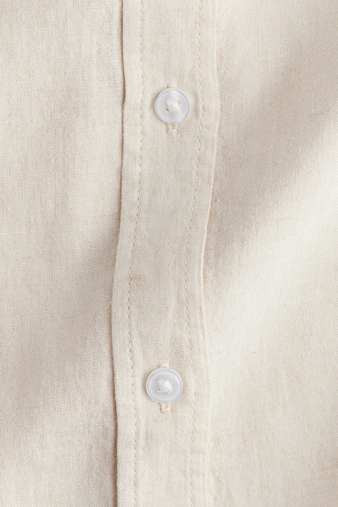 Chemise en lin mélangé