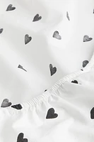 Drap-housse en coton à motif