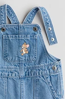 Salopette en denim imprimé
