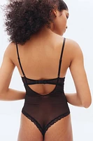 Mesh Push-up Thong Bodysuit