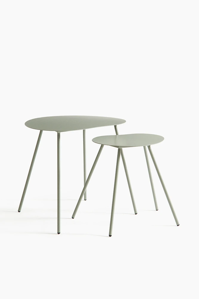 Ensemble de tables d'appoint en métal