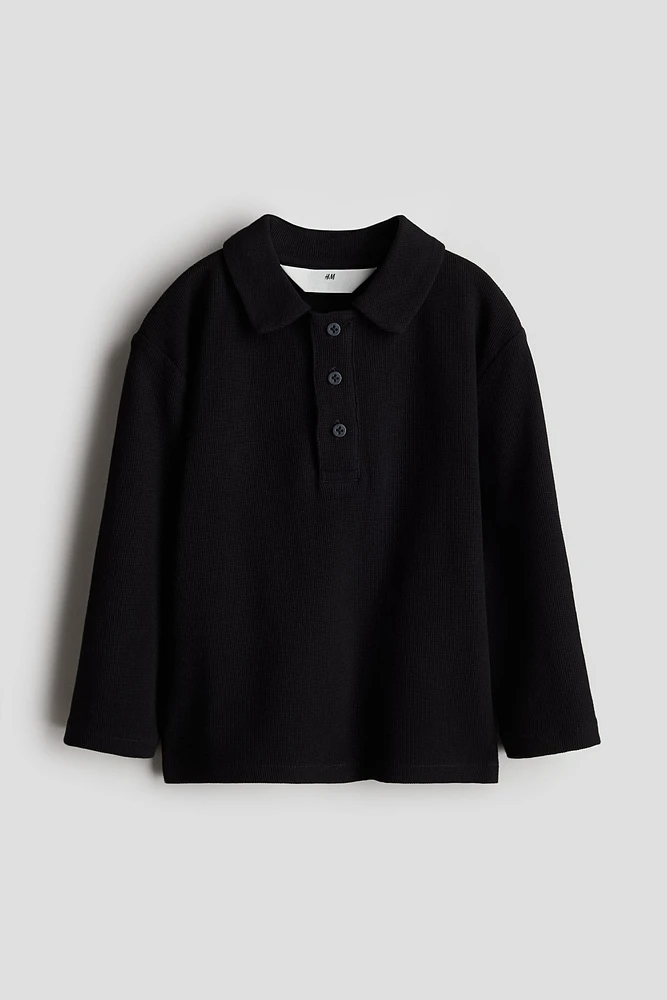 Long-Sleeved Polo Shirt