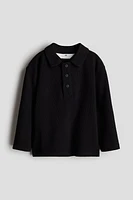 Long-Sleeved Polo Shirt