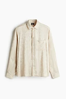 Regular Fit Satin Shirt