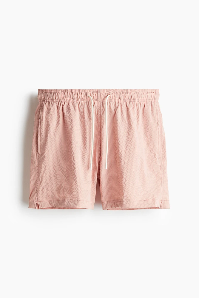 Short de bain en crépon coton