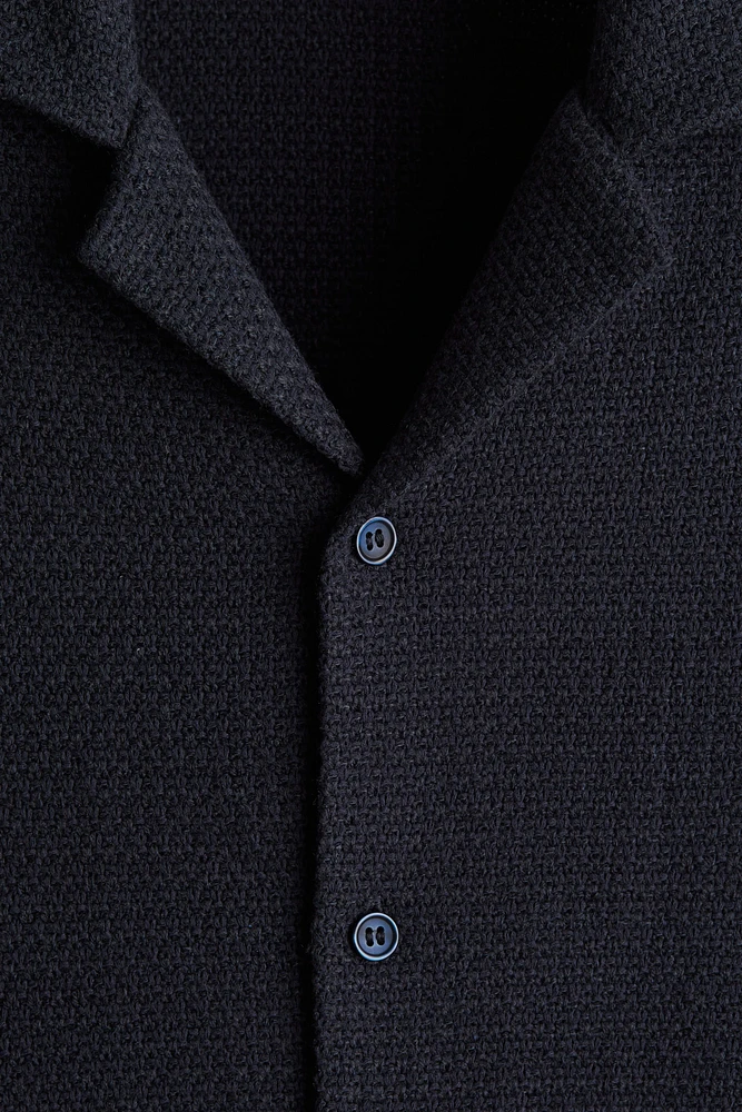 Chemise classique avec col cubain