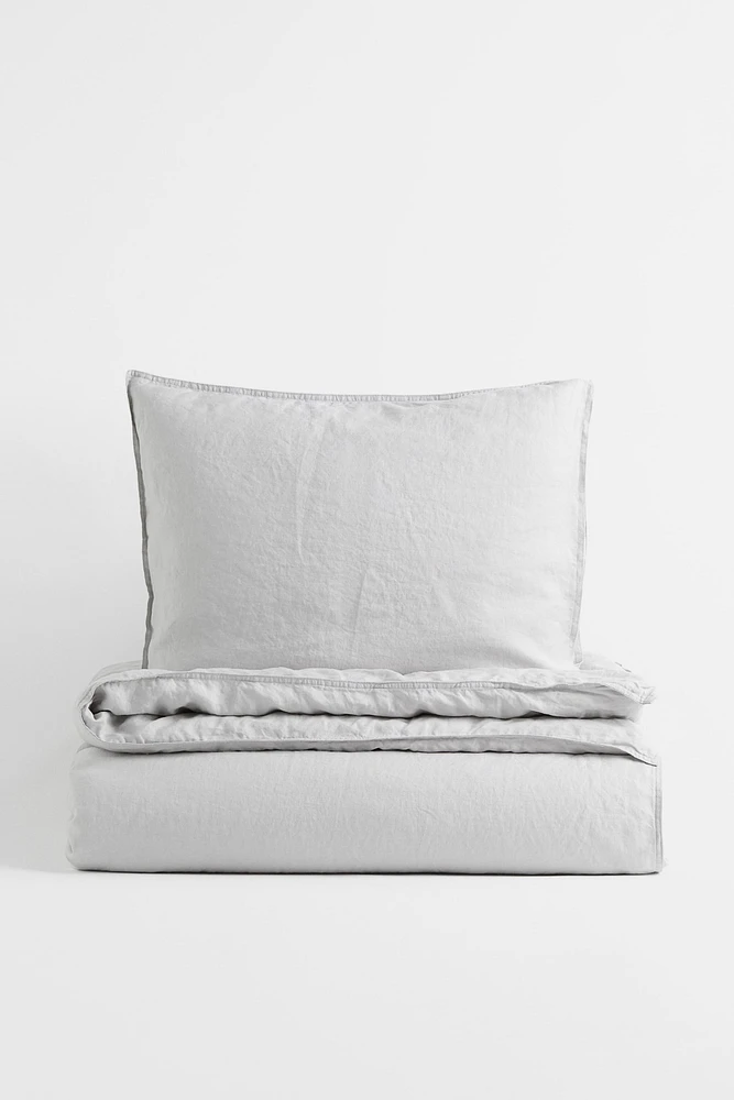 Linen Twin Duvet Cover Set