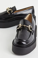 Chunky leather loafers