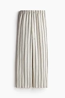 Linen-Blend Pants