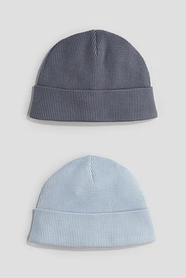 2-pack Ribbed Beanies